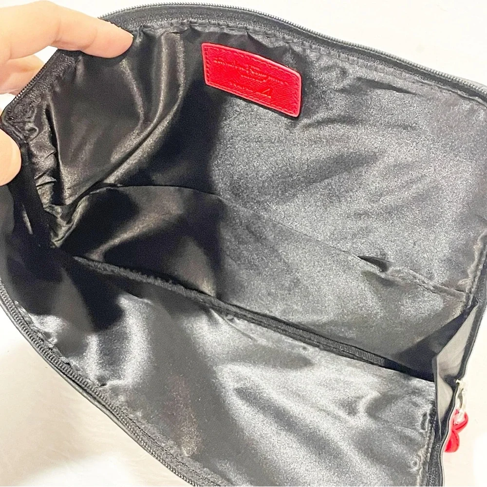 Salvatore Ferragamo‎ Black Parfums MAGNIFICA ZIP Cosmetic Bag Toiletry Travel